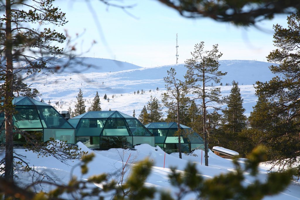 glas iglu hotel finnland