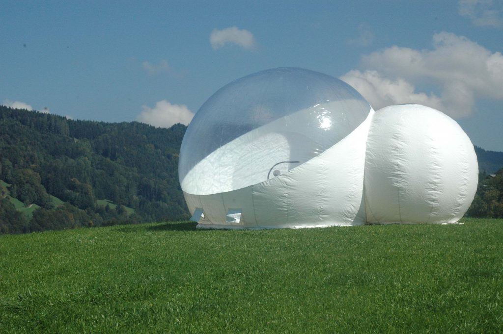 bubble tent übernachtung